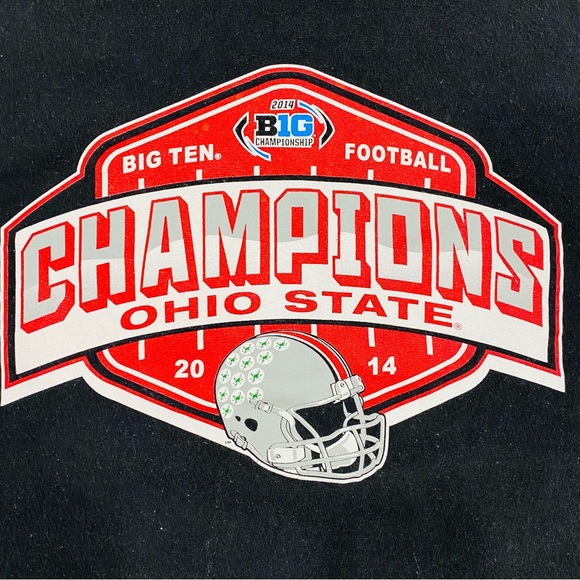 Ohio State University Buckeyes Football 2014 Big Ten Champions T-shirt Men's XL - Picture 2 of 3